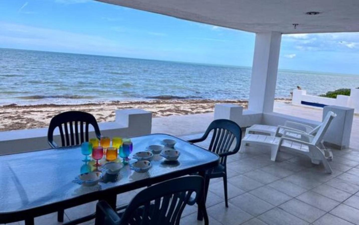 Don Lalo, Family Villa With Sandy Beach At Your Feet. Progreso  Exteriér fotografie